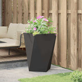 Planter Black 50 x 50 x 75 cm Steel 883794