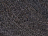 Handmade Rug Jute Round 150 cm Dark Grey 133667