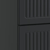 Bedside Cabinet Black 43 x 41 x 66.5 cm Engineered Wood 893866