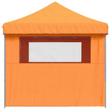Foldable Party Tent Pop-Up with 4 Sidewalls Orange 4004977