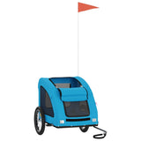 Pet Bike Trailer Blue Oxford Fabric and Iron 93960