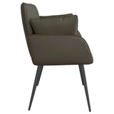 2 Seater Sofa with Metal Legs 2-Seater Grey Faux Leather 42051010