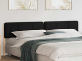 Upholstered Headboard Brown and Black 180 cm Solid Pine Wood 880110