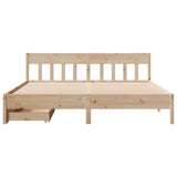 Bed Frame without Mattress 180x200 cm Super King Solid Wood Pine 3301857
