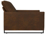 Armchair Brown 70 x 81 x 82 cm Faux Suede Fabric 42040987