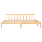 Bed Frame without Mattress Solid Wood Super King Size 810097