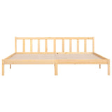 Bed Frame without Mattress Solid Wood Super King Size 810097