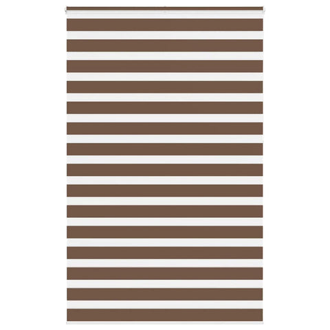 ZNTS Zebra Blind Brown 145x230 cm Fabric Width 140.9 cm Polyester 4014400