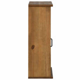 ZNTS Hanging Cabinet HALDEN with Sliding Door 49x22.5x70 cm Pine 4018437