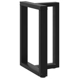 Dining Table Legs T-Shaped 2 pcs Black 60x35x cm Steel 4013052