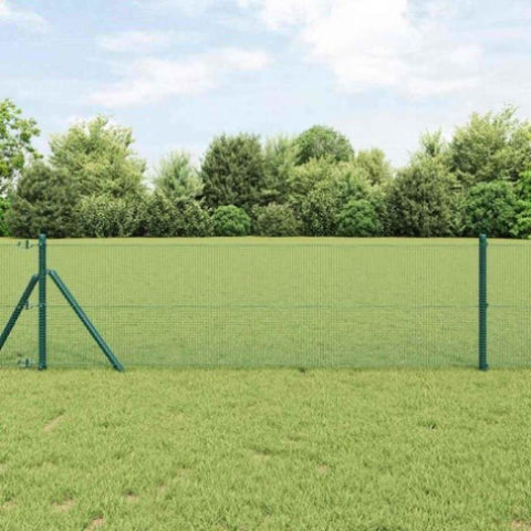 Welded Wire Fence Green 0.4 x 100 m Steel 42005125