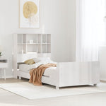 Bed Frame without Mattress White 90x200 cm Solid Wood Pine 3323699