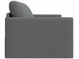 2-Seater Folding Sofa Bed Dark Grey 124 x 71 x 78 cm Fabric 42030513