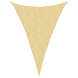 Sun Shade Sail Sand 5x7x7 m 100% Polyester Oxford 4000943