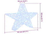 3D Star 50 LEDs Cold white 55 x 53.5 x 10 cm Acrylic 42019099