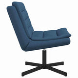 Swivel Chair Blue 63 x 75 x 76 cm Fabric 42007357