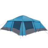 Family Tent with Roof Blue and Grey 721 x 335 x 212 cm 4100671