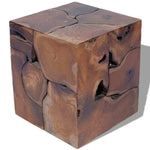 ZNTS Stool Solid Teak Wood 243472