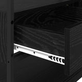 Wardrobe Black oak 89 x 39 x 184.5 cm Engineered wood 883549