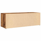 Shoe Storage Bench Old Wood 102x35x35 cm Engineered Wood 856410