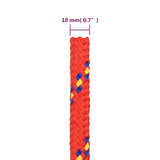 Boat Rope Red 18 mm 100 m Polypropylene 152419