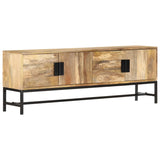 ZNTS TV Cabinet 140x30x50 cm Solid Mango Wood 285863
