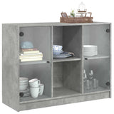 Sideboard Concrete Grey 102x37x75.5 cm Engineered Wood 3295874