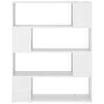 Book Cabinet Room Divider White 100x24x124 cm 809188