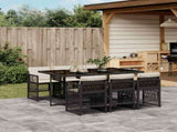 Garden Dining Set Black, Cream White 3210906