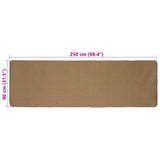 Area Rugs Light Brown 80 x 250 cm Jute 42010778
