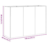 Planter Olive Green 120x40x80 cm Cold-rolled Steel 860720