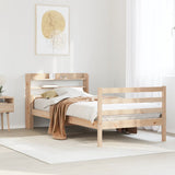 Bed Frame with Headboard without Mattress 100x200 cm 3306680