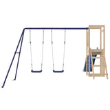 Outdoor Playset Natural Solid Pine Wood Large Durable 3155927