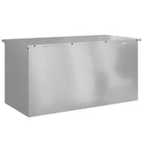 Outdoor Storage Box Silver 100 x 50.5 x 50 cm Steel 874565