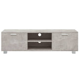 TV Cabinet Concrete Grey 140x40.5x35 cm Engineered Wood 342625
