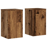 ZNTS Plant Stands 2 pcs Old Wood 30x30x50 cm Engineered wood 852922
