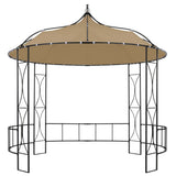 Gazebo 300x290 cm Taupe Round 315227