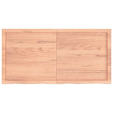 Wall Shelf Light Brown 120x60x cm Treated Solid Wood Oak 363699