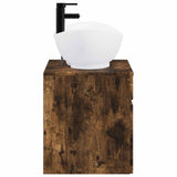 Bathroom Furniture Set Smoked Oak Engineered Wood 3404315