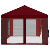 Gazebo Cover with Sidewalls Burgundy 600.5 x 300.5 cm Polyester 900445