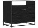 Drawer Cabinet 4-Drawer Black oak 70 x 41 x 83.5 cm 8010314
