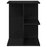 ZNTS Bedside Tables 2 pcs Black Oak 46.5x29x61 cm Engineered Wood 858653