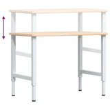 Workbench 100x60x cm Solid Wood Oak Rectangular 3309700