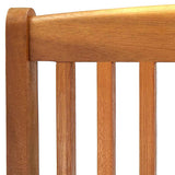 Outdoor Chair Set of 4 Natural Wood Solid Acacia wood Standard 46338