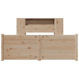 Bookcase Bed without Mattress 140x200cm Solid Wood Pine 3322437