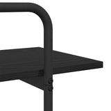 Bookshelf 2-Tier 100 x 35 x 70 cm PB Black Oak 8007798