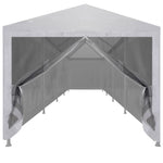 Party Tent with 10 Mesh Sidewalls 12x3 m 45112