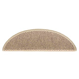 Stair Mats Self-adhesive Sisal-Look 15 pcs 56x17x3 cm Sand 326867