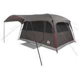 Tunnel Tent Brown Grey 427 x 305 x 205 cm Polyester and Steel 42029017