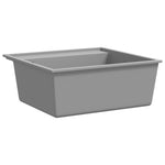 ZNTS Kitchen Sink with Overflow Hole Grey Granite 147062